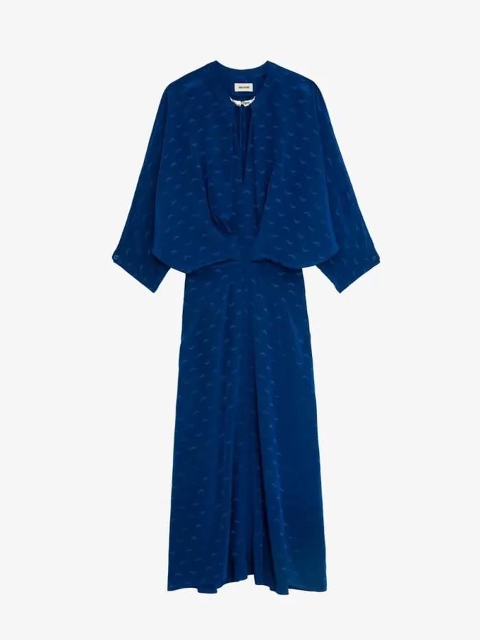 Women Zadig and Voltaire Dresses and Skirts Ritany Jacquard Silk Wings Dress Overseas