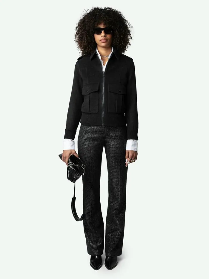 Women Zadig and Voltaire Jackets and Coats Luka Jacket Anthracite