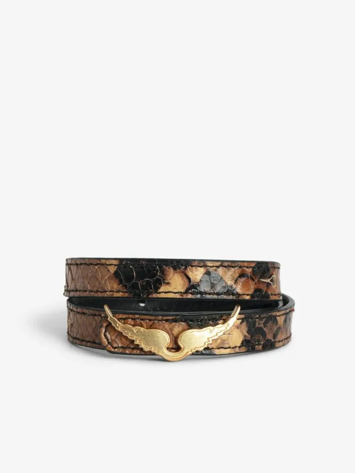 Women Zadig and Voltaire Jewelry Rock Leather Bracelet Heritage