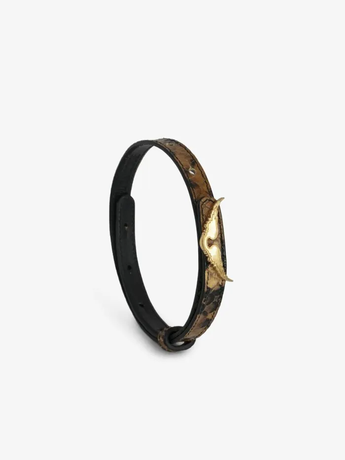 Women Zadig and Voltaire Jewelry Rock Leather Bracelet Heritage