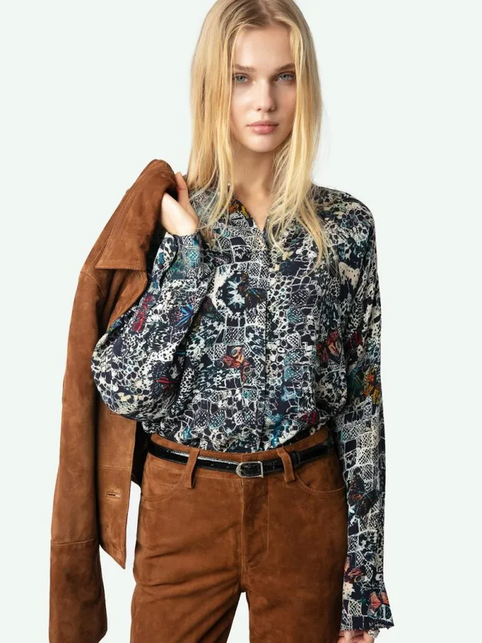 Women Zadig and Voltaire Pants and Shorts Pistol Suede Pants Cognac Women Zadig and Voltaire Pants and Shorts Pistol Suede Pants Cognac