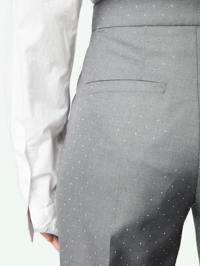 Women Zadig and Voltaire Suiting Panny Pants Gris Chine