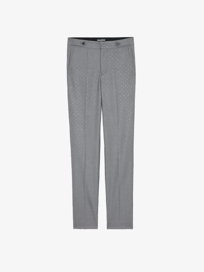 Women Zadig and Voltaire Suiting Panny Pants Gris Chine