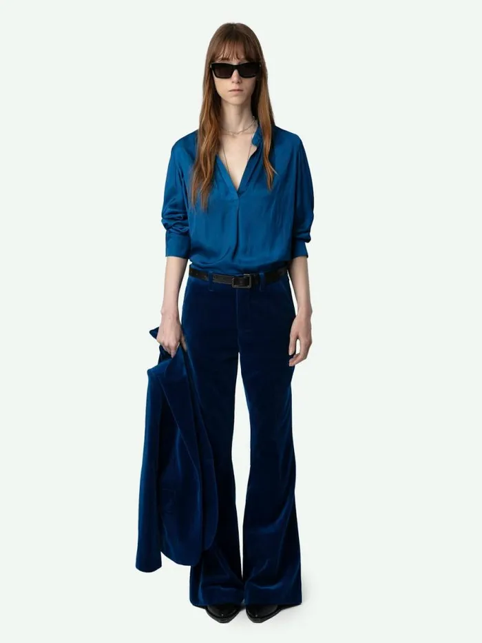 Women Zadig and Voltaire Suiting Prevy Velvet Pants Overseas