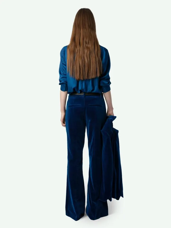 Women Zadig and Voltaire Suiting Prevy Velvet Pants Overseas Women Zadig and Voltaire Suiting Prevy Velvet Pants Overseas