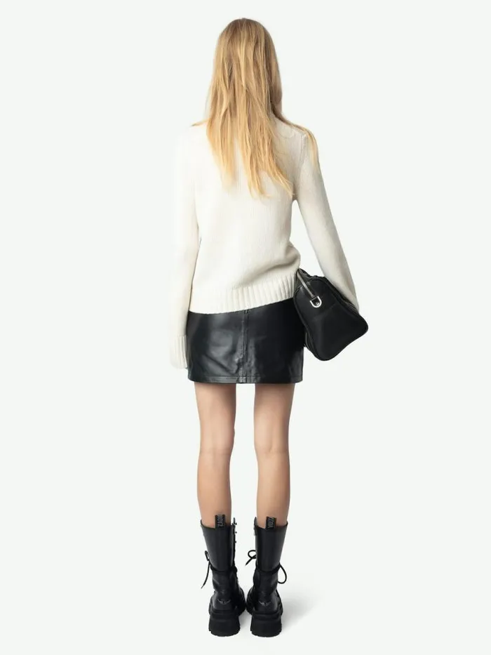 Women Zadig and Voltaire Sweaters and Cardigans Malty Wool Sweater Ecru