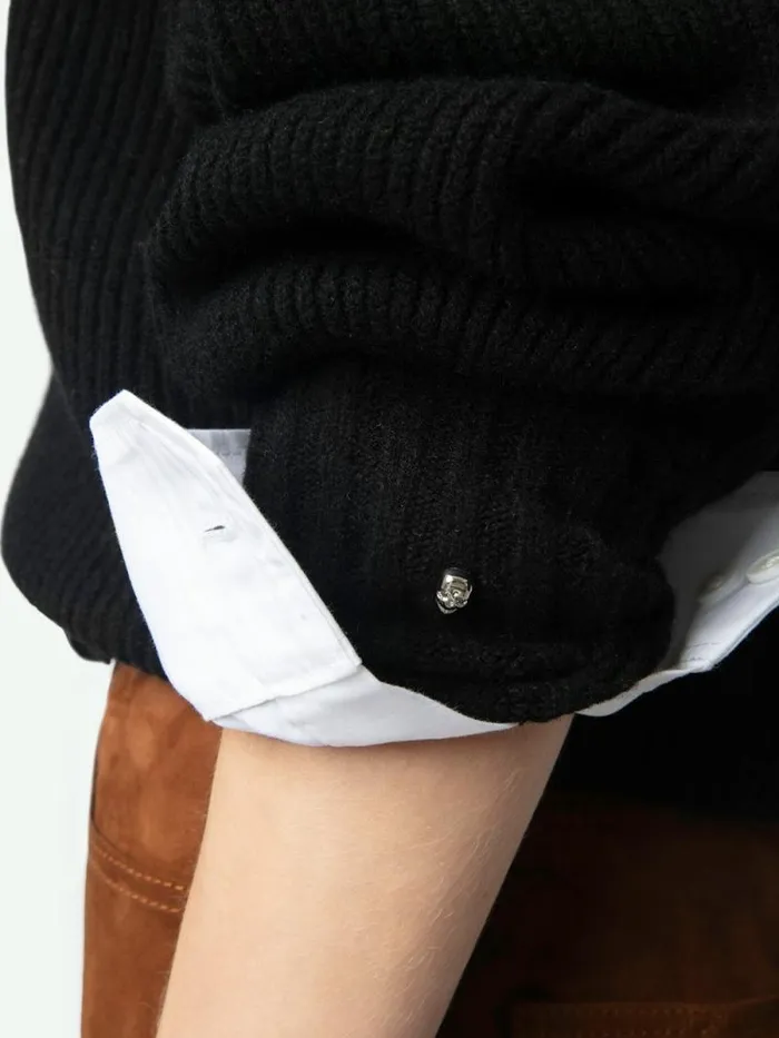 Women Zadig and Voltaire Sweaters and Cardigans Moris Sweater Black Women Zadig and Voltaire Sweaters and Cardigans Moris Sweater Black