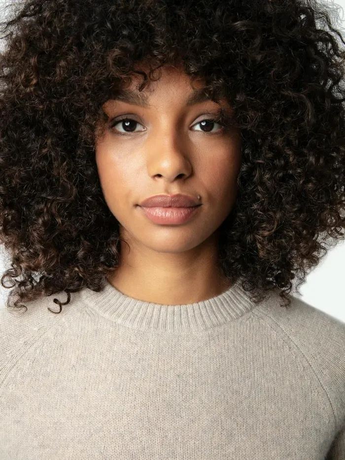 Women Zadig and Voltaire Sweaters and Cardigans Sourcy Cashmere Sweater Latte Women Zadig and Voltaire Sweaters and Cardigans Sourcy Cashmere Sweater Latte