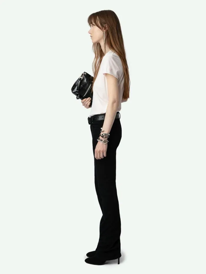 Women Zadig and Voltaire TShirts Story Fishnet Tshirt Sweet Women Zadig and Voltaire TShirts Story Fishnet Tshirt Sweet