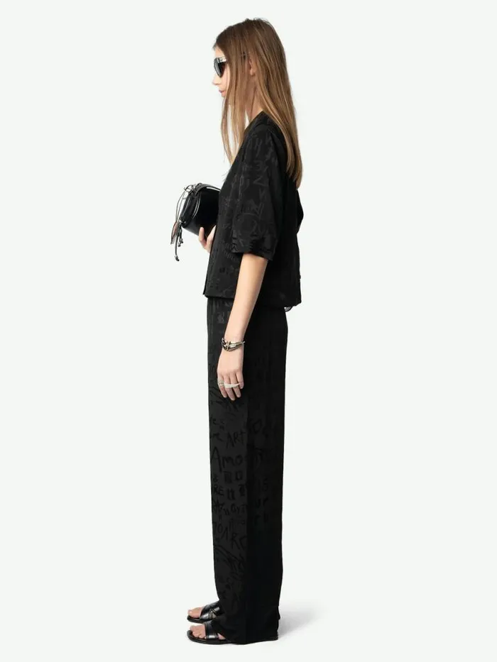 Women Zadig and Voltaire Tops and Shirts Telmos Silk Shirt Black Women Zadig and Voltaire Tops and Shirts Telmos Silk Shirt Black