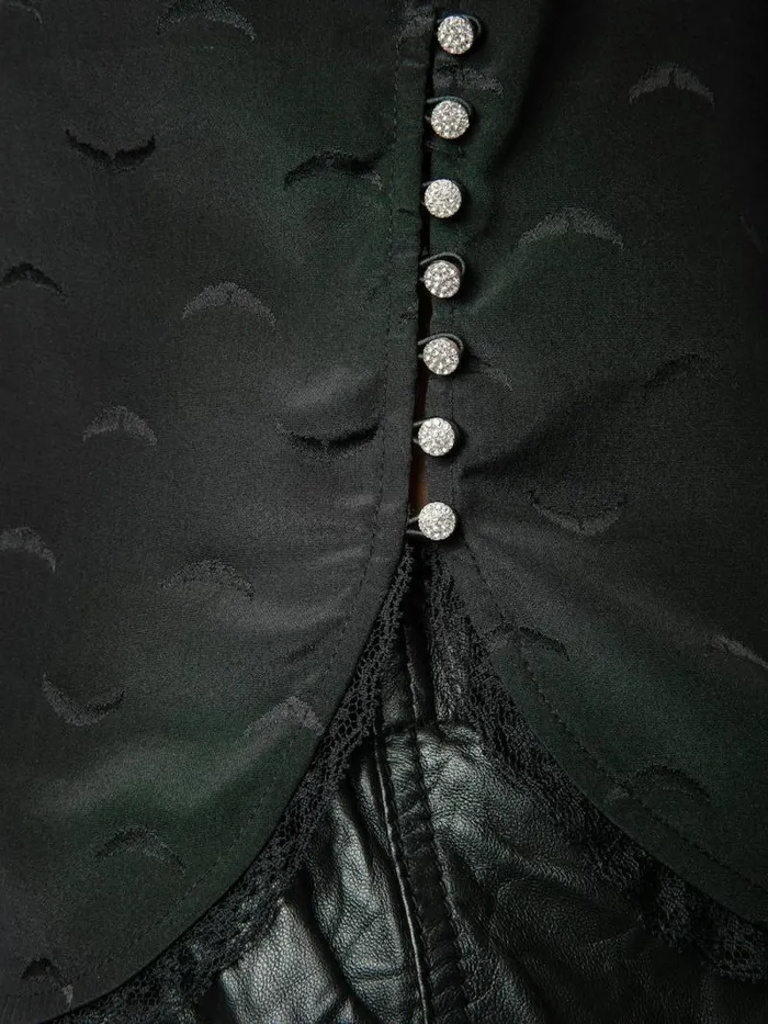 Women Zadig and Voltaire Tops and Shirts Tiffiny Wings Silk Jacquard Top Black Women Zadig and Voltaire Tops and Shirts Tiffiny Wings Silk Jacquard Top Black