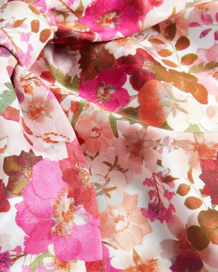 Women ZAYLEY 8211 One Shoulder Floral Swimsuit With Bow Pink Ted Baker Swimwear and Beachwear Women ZAYLEY 8211 One Shoulder Floral Swimsuit With Bow Pink Ted Baker Swimwear and Beachwear