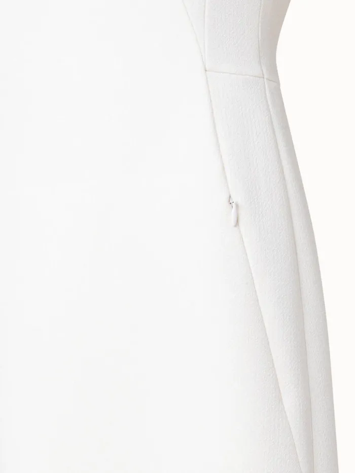 Wool Crpe DoubleFace Sheath Dress Ecru Women Akris Dresses