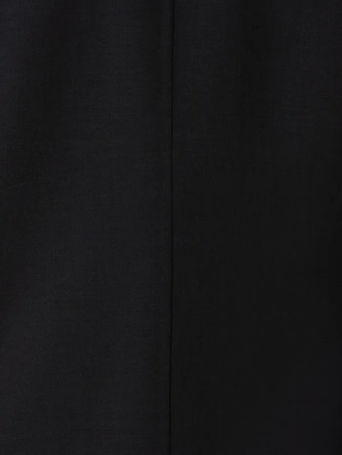 Wool DoubleFace Blazer With A LeatherLined Collar Black Women Akris Jackets