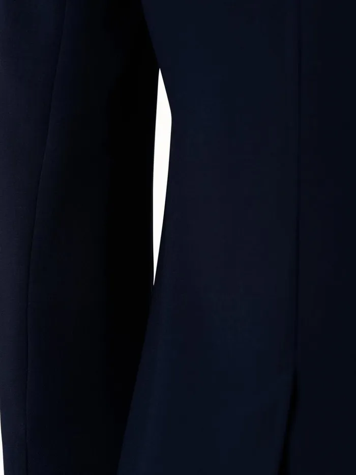 Wool DoubleFace Blazer With Elongated Lapel Navy Women Akris Jackets