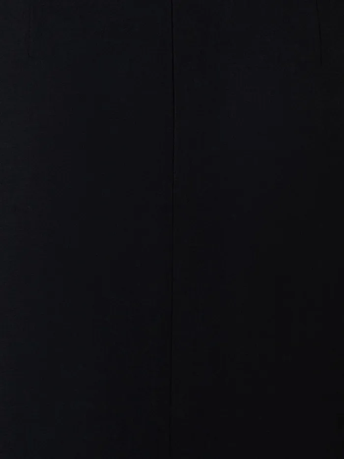 Wool DoubleFace Wrap Effect Pencil Skirt Black Women Akris Skirts