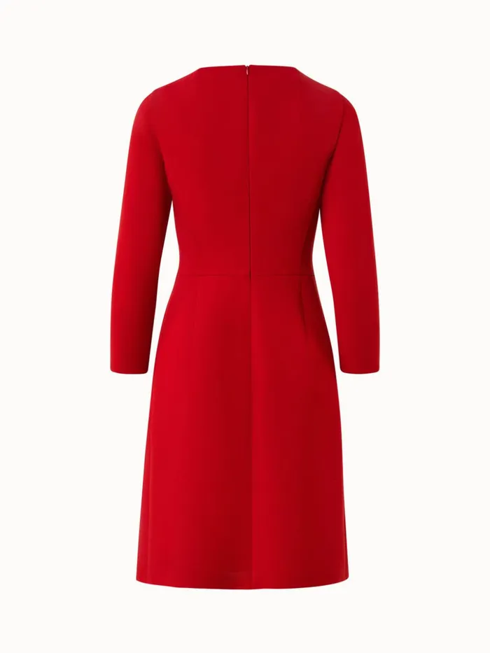 Wool Stretch DoubleFace Dress Ruby Red Women Akris Dresses
